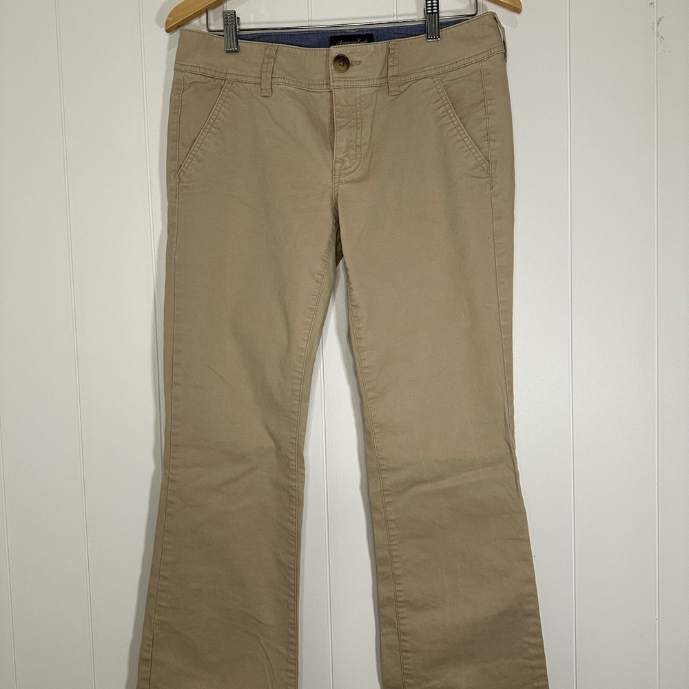 American Eagle Outfitters Tan Flare Jeans